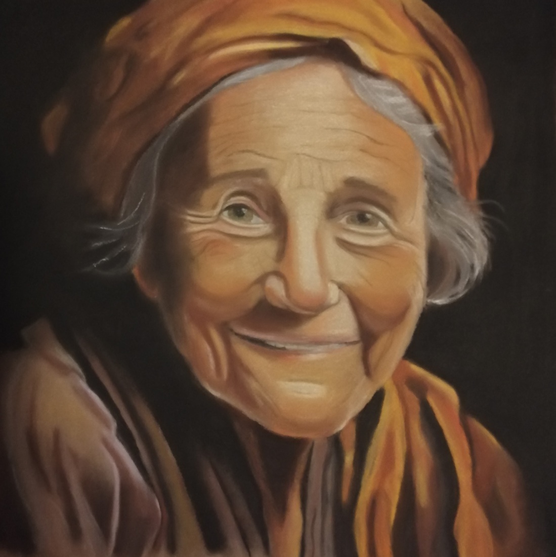 Portret oude vrouw