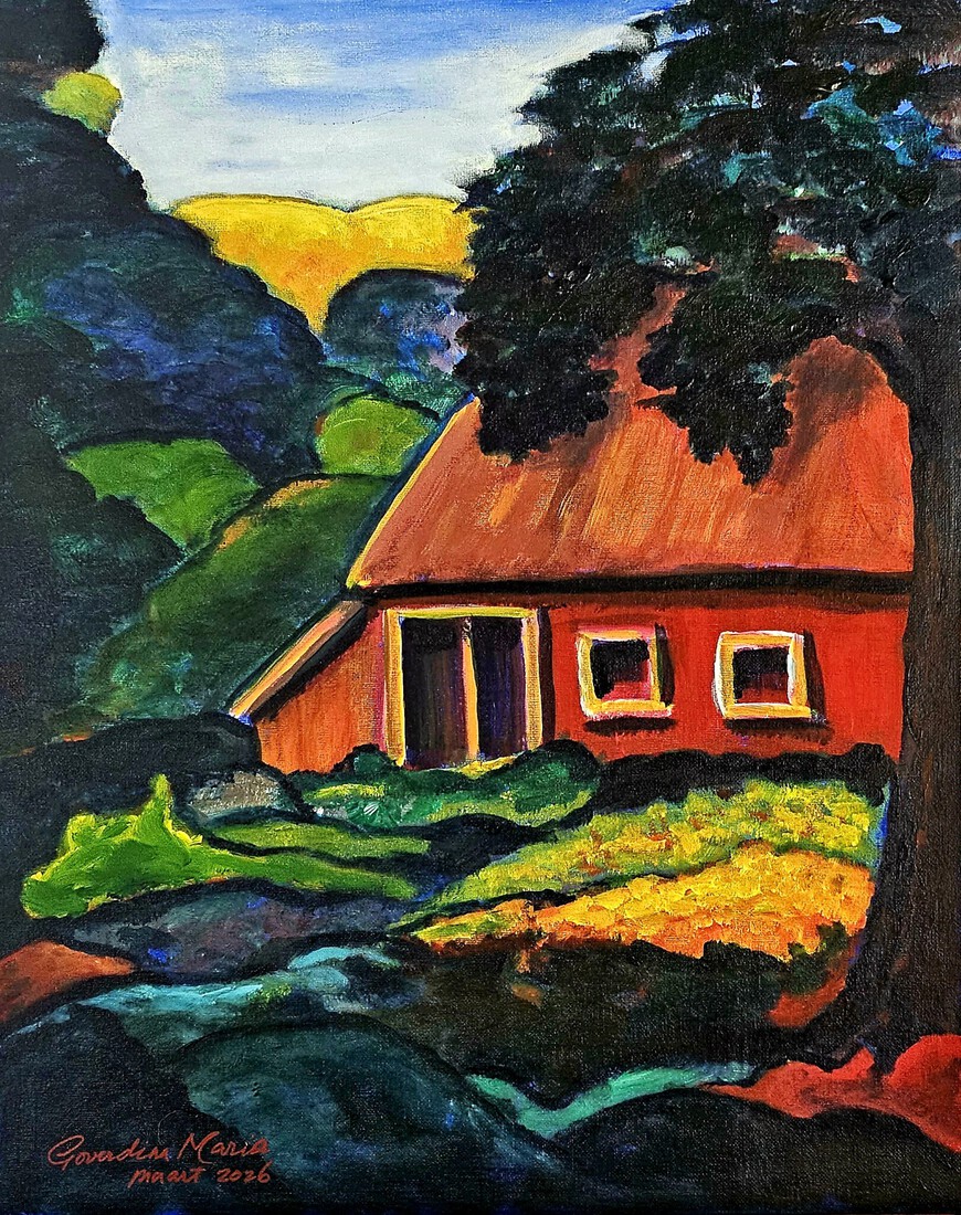 Rood boshuisje / Red Cottage