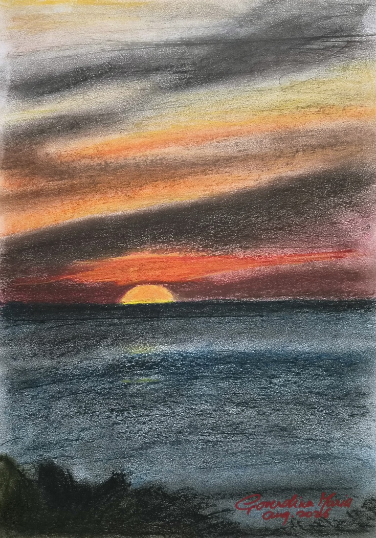 Sunset in Villerville