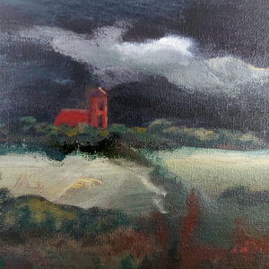 Ik hou ervan om landschappen te schilderen. Steeds meer zoek ik naar de eenvoud en essentie van beeld, sfeer en expressie.