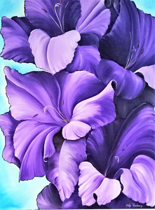 Heerlijk om je uit te leven op de vorm en kleur van bloemen.