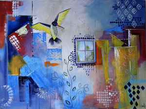 Schilderijen gemaakt vanuit kleur inspiratie