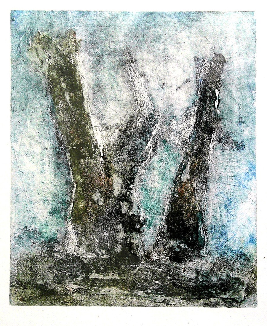 carborundum/ets gedrukt op papier