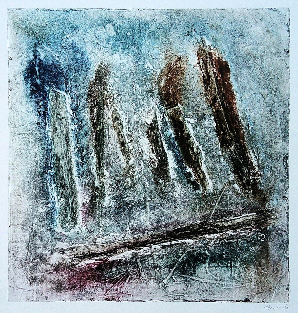 carborundum/ets gedrukt op papier