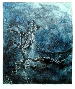  Carborundum drukken  (experimenteel) op papier