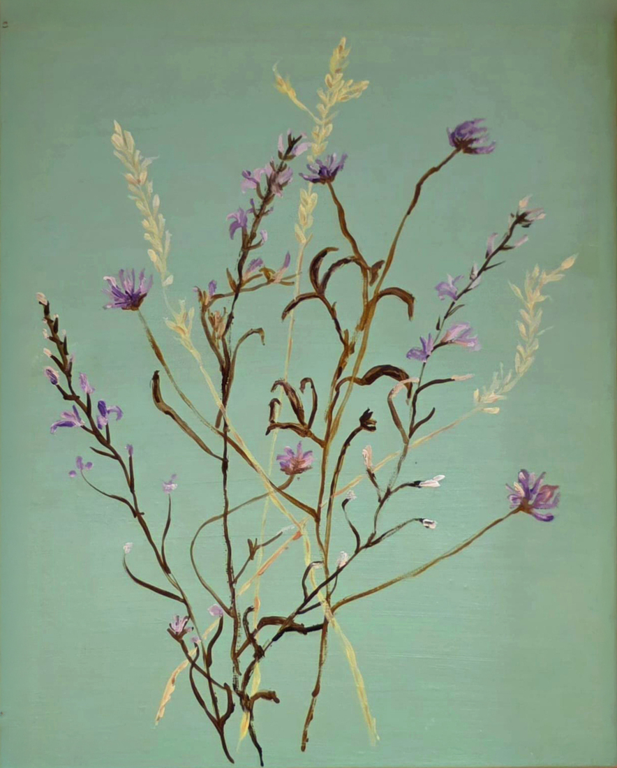 Bosje onkruid bloemen