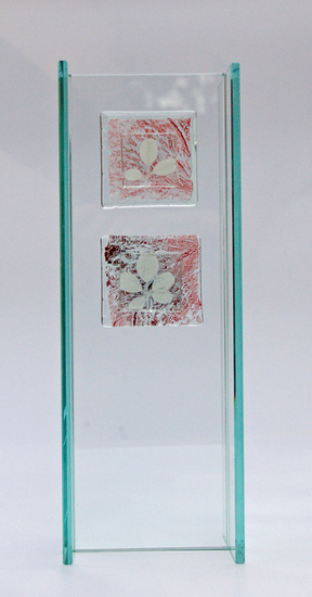 Staander Blad met kopergoud