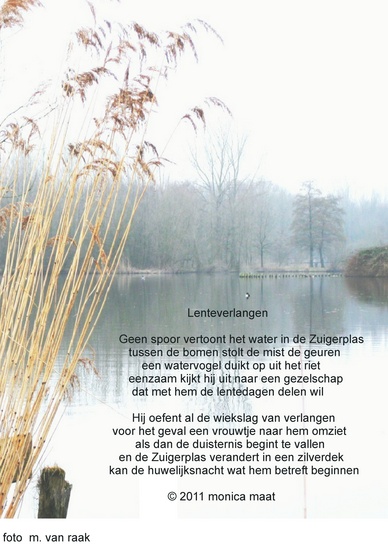 Poezië. Lenteverlangen. In het kader van 'Het Jaar van het Lelystadse Water' 2011