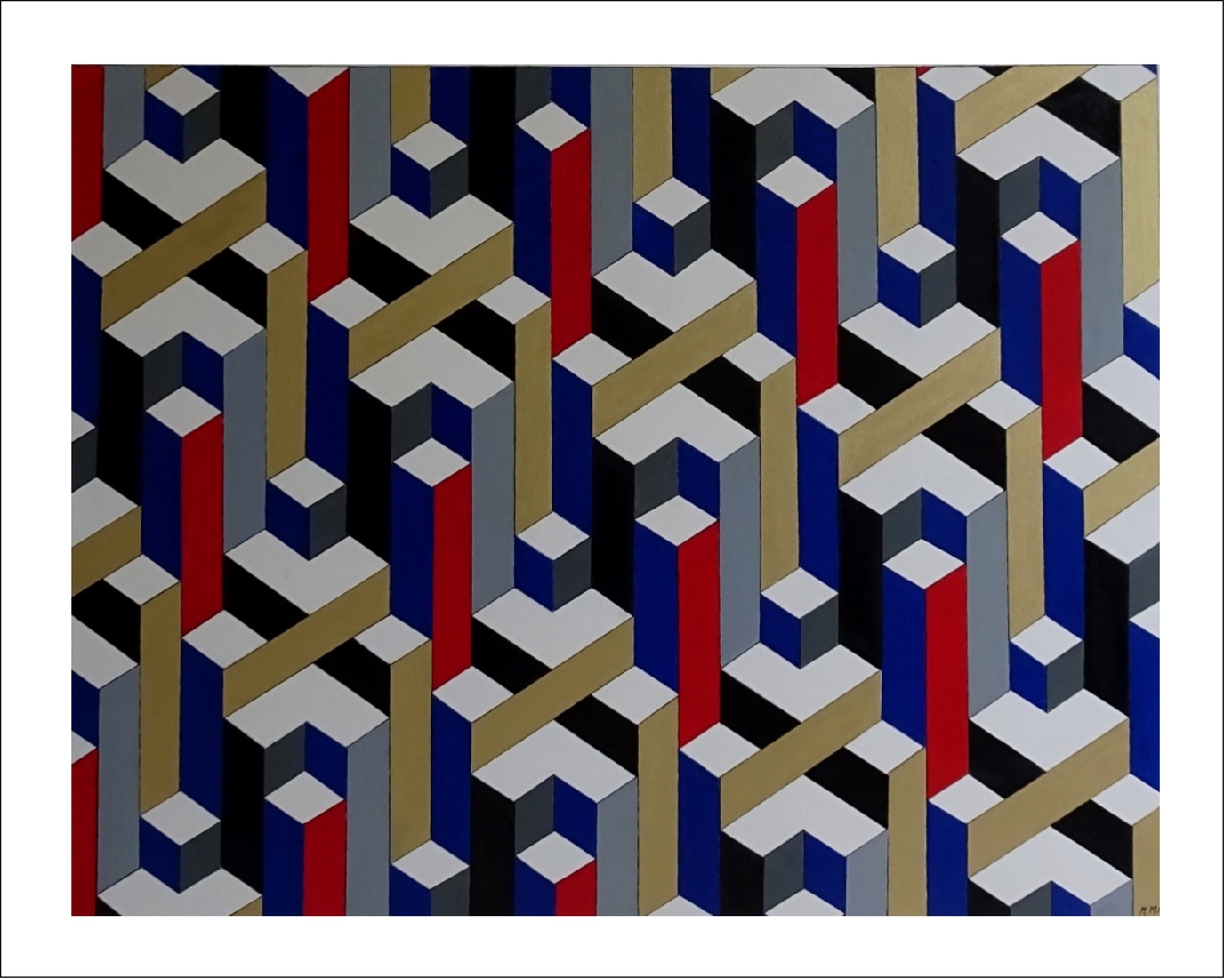 Optical mathematics with red and blue