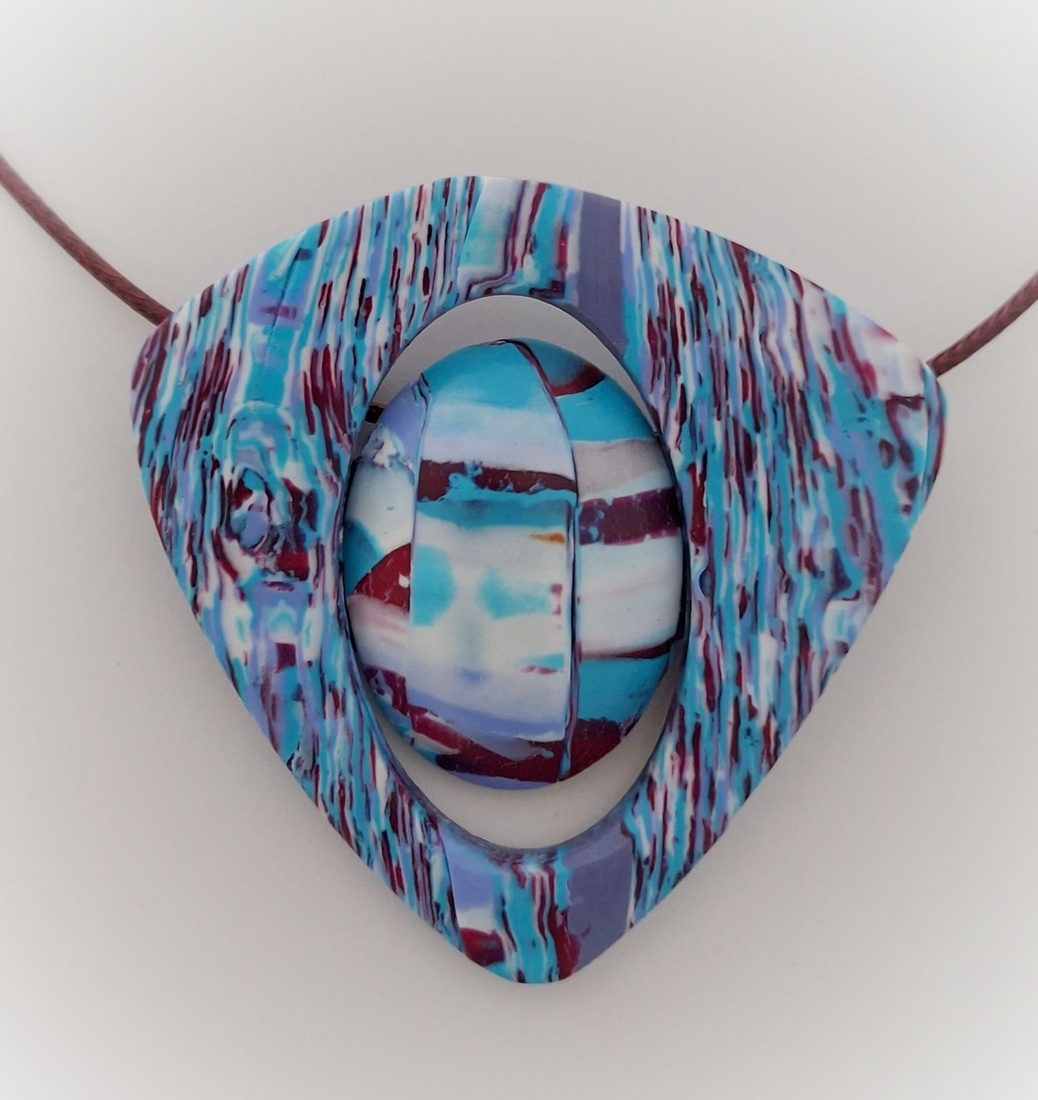 Halssieraad hanger Blauw