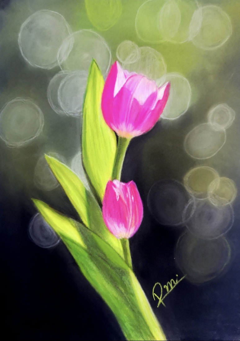 Roze Tulpen in Pastel
