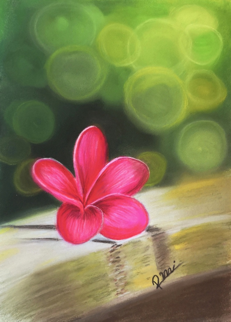 Tropische Droom: Roze Plumeria in Pastel