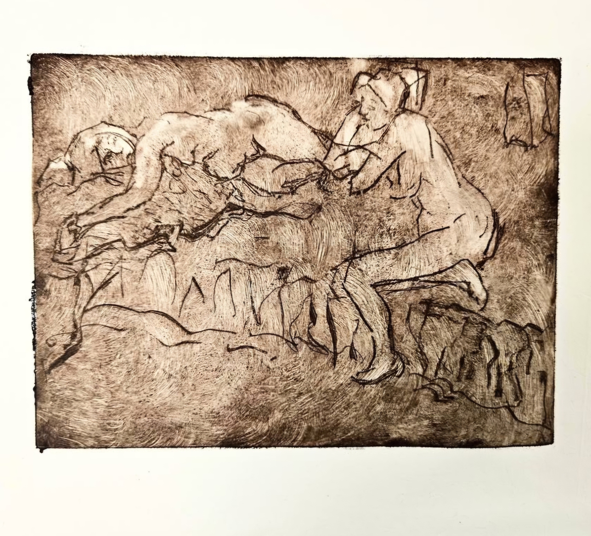 two reclining women