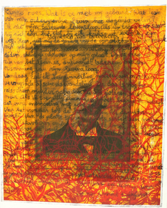 Bij verhalen kan je denken aan oude mythen, literatuur, filosofie, kunstgeschiedenis. Ze kunnen voor mij een enorme inspiratiebron zijn. Niet als illustratie, maar als aanleiding om het beeldend proces aan te gaan. 