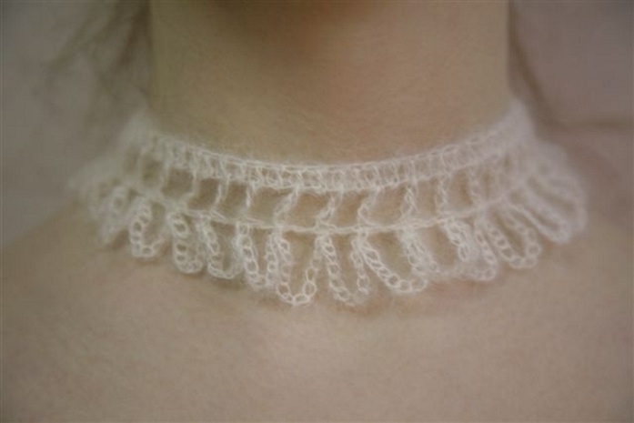 white lace neck