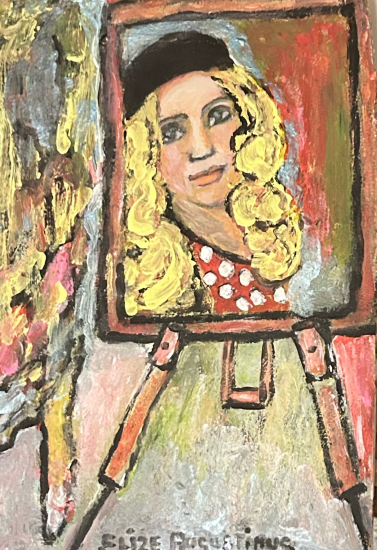 Verjaardag zelfportret 