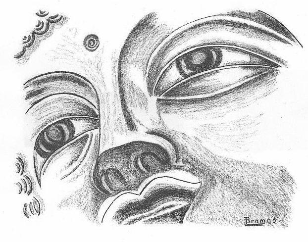 Buddha face 3