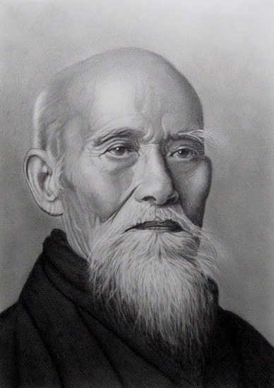 portret O Sensei Morihei Ueshiba