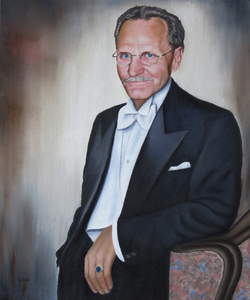 Portretten van mensen in kleur, meest olieverf. 