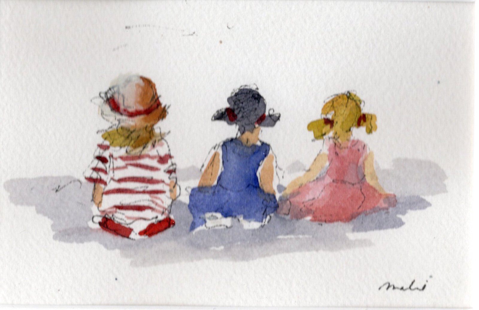 drie meisjes in Brooklyn, NY