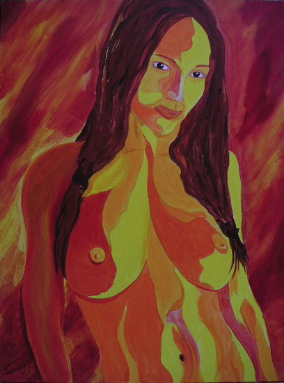 Woman pigtails