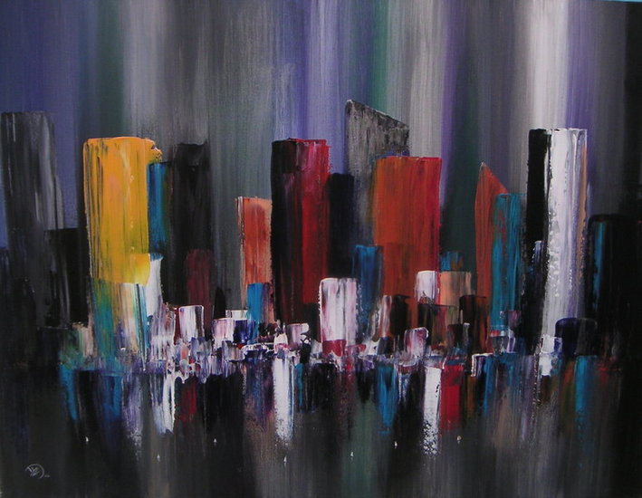 city view at night