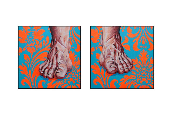 His feet