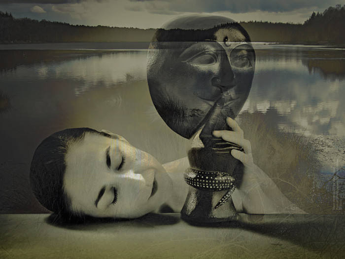 Noire et Blanche dans le paysage