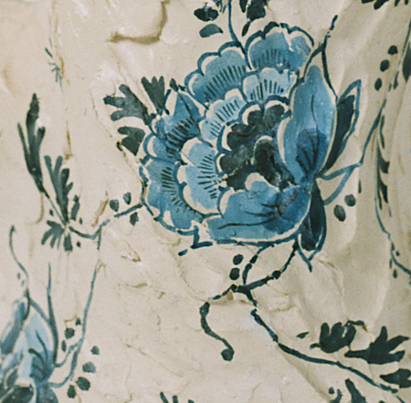 delfts blauwe bonsai detail