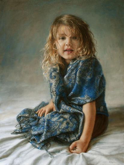 Portret van een driejarig meisje