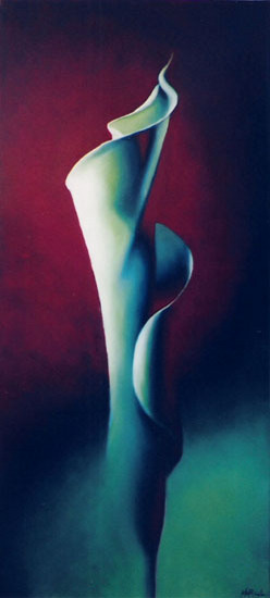 Witte Calla (in nacht herboren)