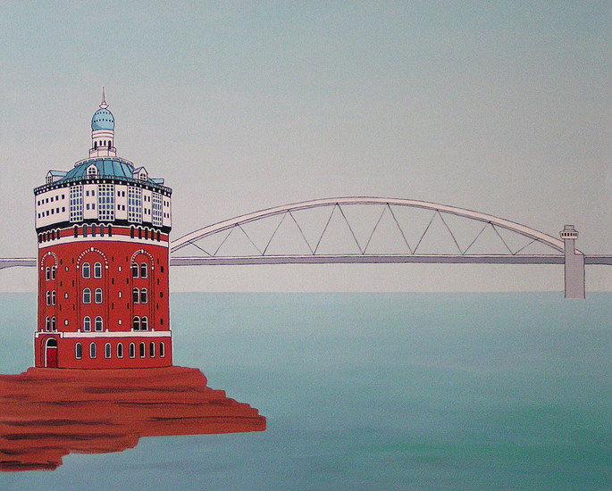 Brienenoordbrug en watertoren