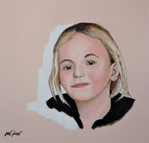 Voor het portret wordt eerst een serie foto's gemaakt. De portretten worden eerst getekend, daarna in aquarel opgezet en tenslotte met acryl en olieverf op doek geschilderd.