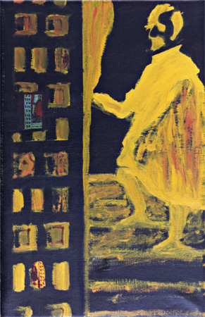 Man In Deuropening, neg.