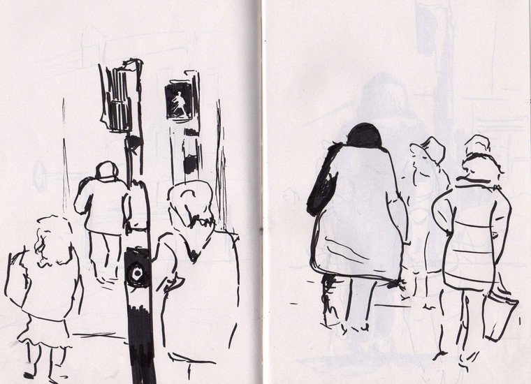 Voetgangers Amsterdam