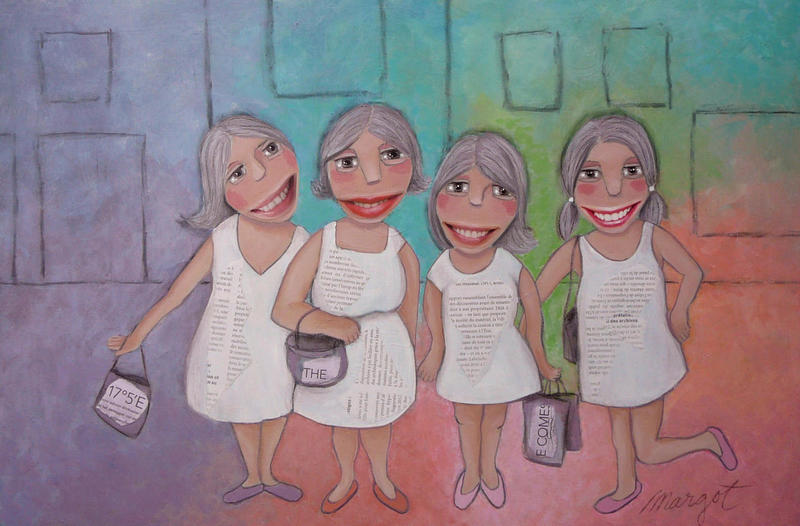 La sortie des soeurs.