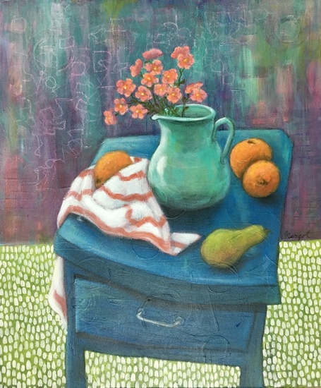 Petite table bleu