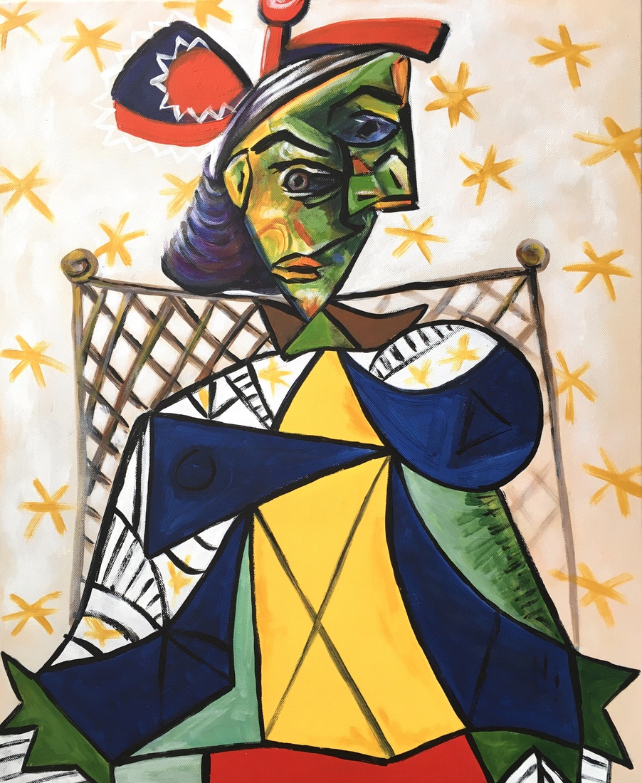 Vrouw met moeilijke blik