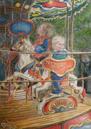 Henk in stoomcarrousel