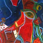 abstracte schilderijen op doek