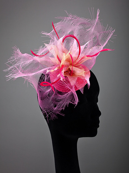 fascinator met gestripte crine (038)