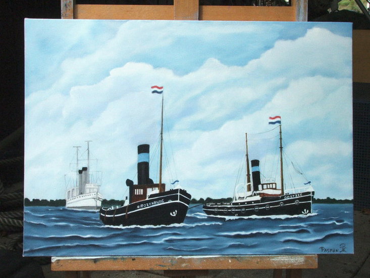 slepers op de Maas