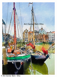 Art prints op diverse formaten en ook op canvas