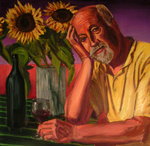 Self portraits form a touch stone. I try to do one or two each half year. Nothing is more revealing as a measuring stick for one's own development and progress