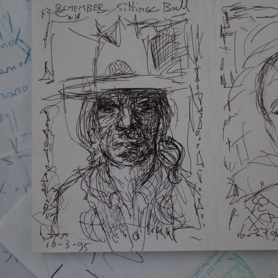 schets Sitting Bull