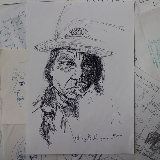 schets Sitting Bull