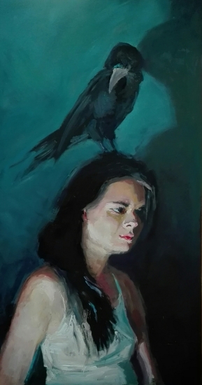 Girl with bird
