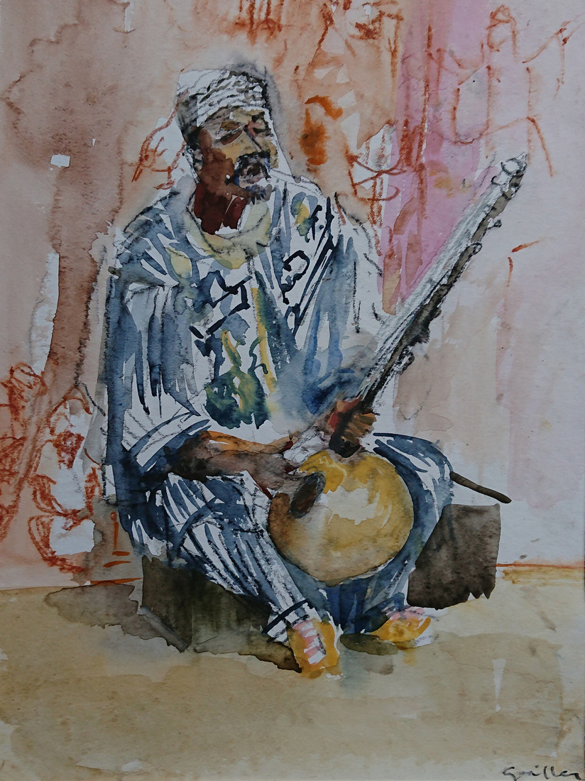 Afrikaanse zanger muzikant 