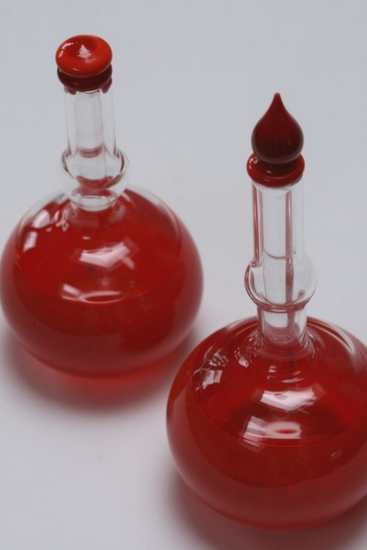 parfum flesjes bol - rood