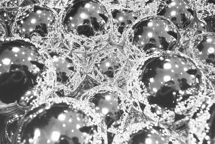 Kerstballen bij Harrods